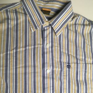 Button Down Men’s Timberland Shirt Denim Mix Large